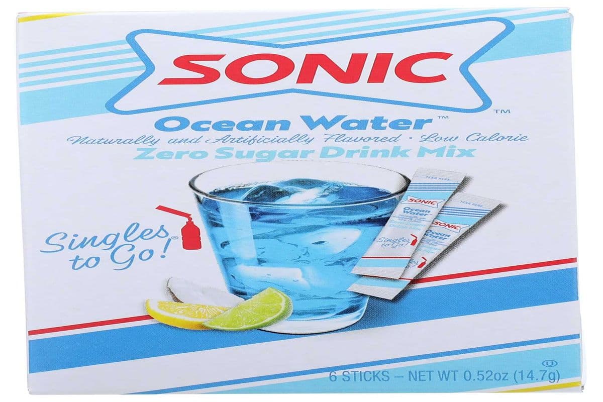 Singles to Go Sonic Ocean Water Zero Sugar (6 Sticks)