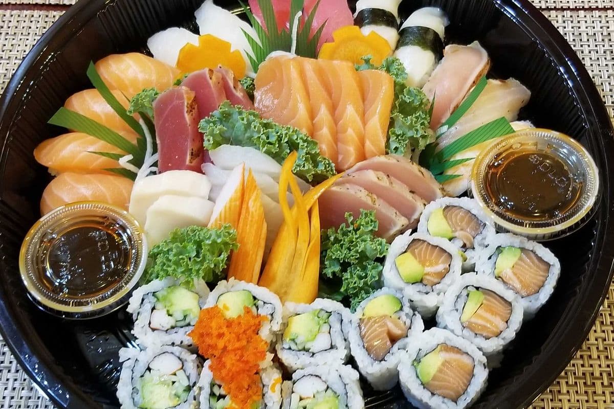 216. Sushi, Sashimi, Maki A Combo Platter (42 pcs)