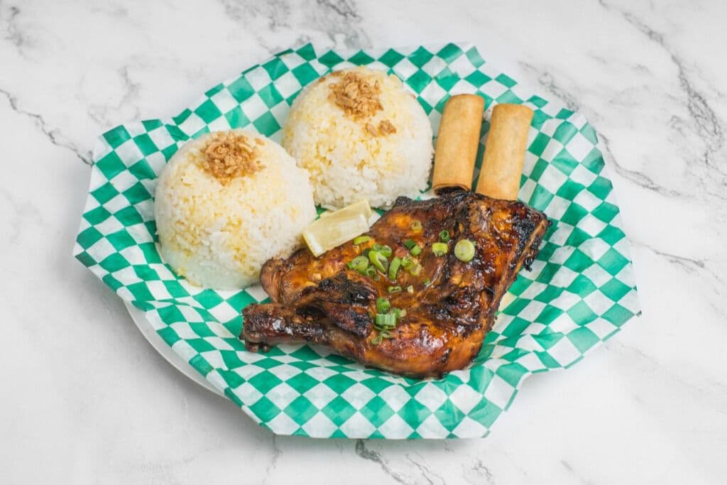 Solo Meal Chicken Inasal with Two Spring Rolls