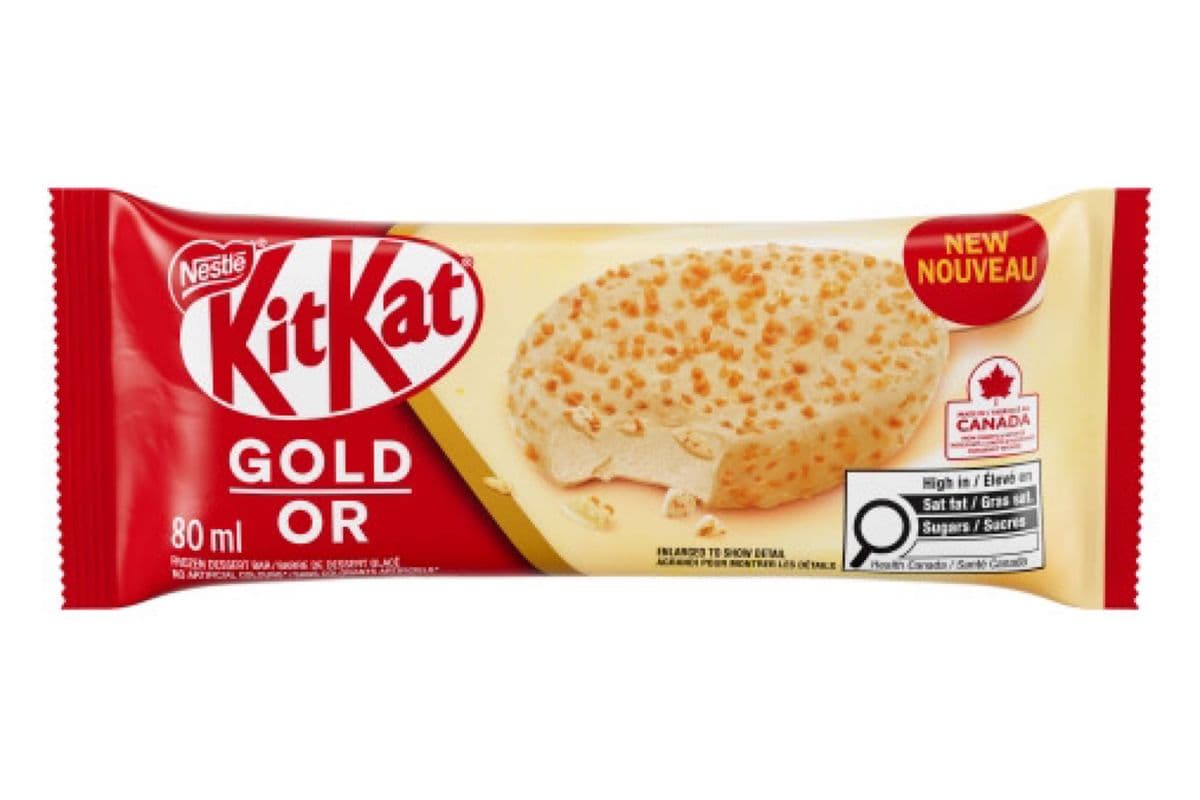 KitKat - Barre de Dessert Glacé - OR / Frozen Dessert Bar - GOLD