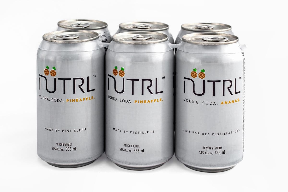 NUTRL Vodka Pineapple (6 x 355 ml Cans)