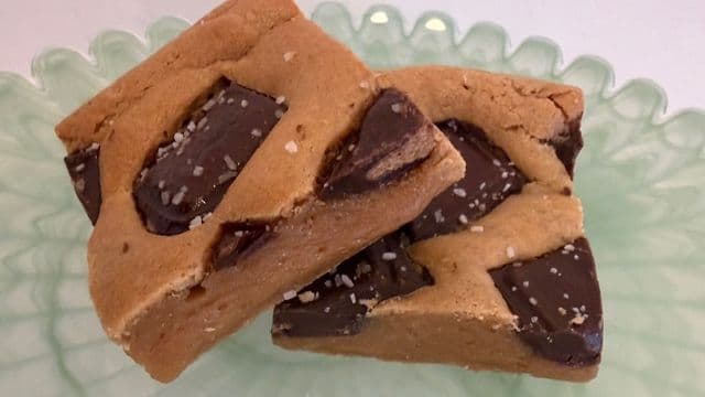 Salted Reese's Peanut Butter Blondie