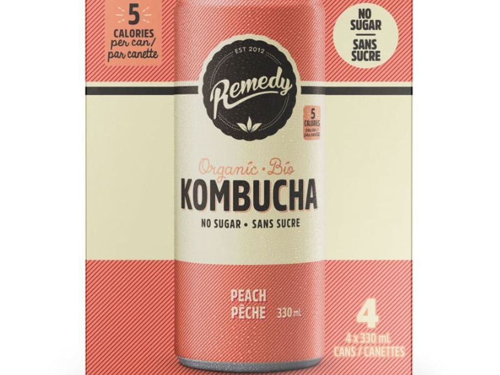 REMEDY PEACH KOMBUCHA 4X330ML