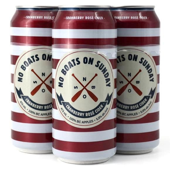 No Boats on Sunday – Wild Strawberry Cider (4 Cans) (4 x 4x473ml Cans)