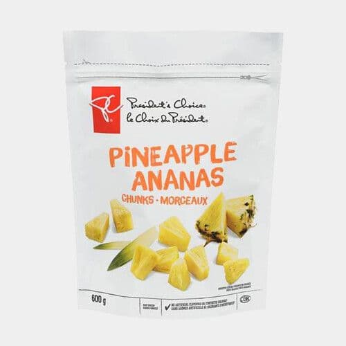 President's Choice Morceaux de ananas (600g) / President's Choice Pineapple Chunks (600g)