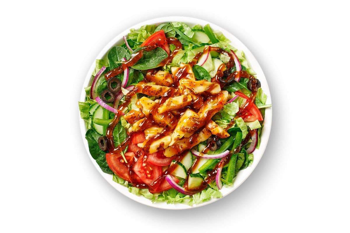Poulet teriyaki aux oignons doux (Salade)