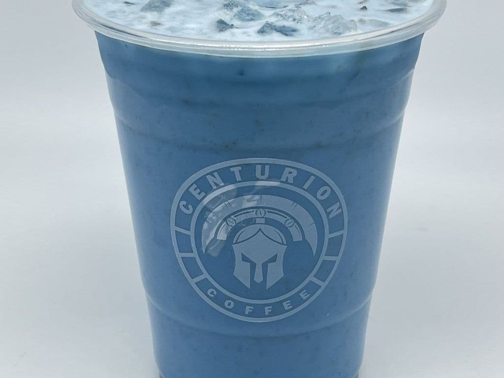 Iced Smurf Chai Latte