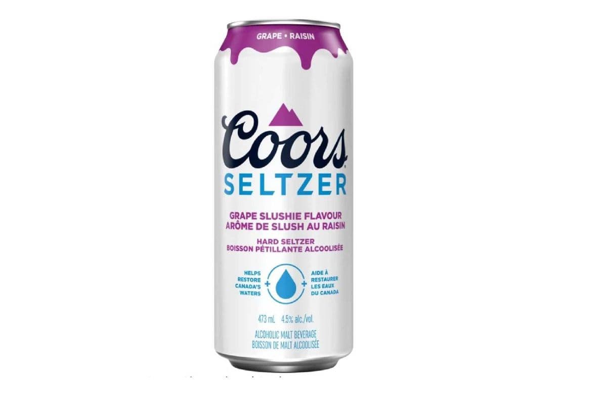 Coors Seltzer Grape Slushie Flavour (1 x 473ml)