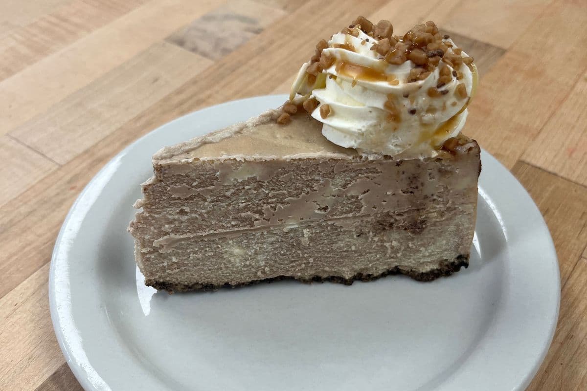 Chocolate Caramel Skor Cheesecake