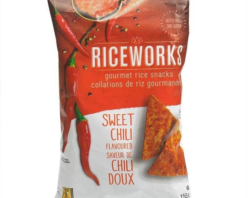 RICEWORKS RICE SNACKS SWEET CHILI 155G