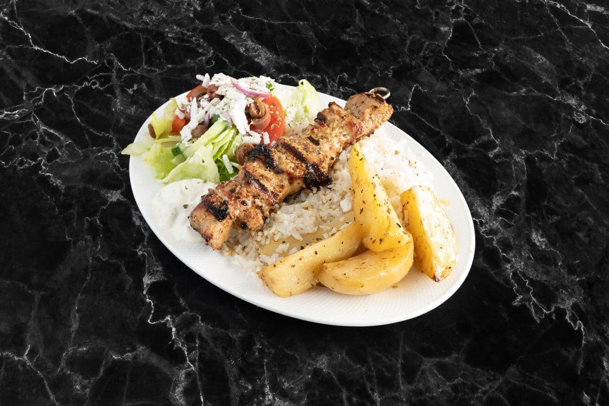 Pork Souvlaki Dinner