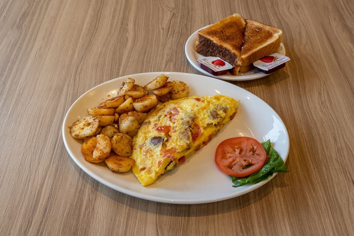 Italian Sausage and Tomato Omelette