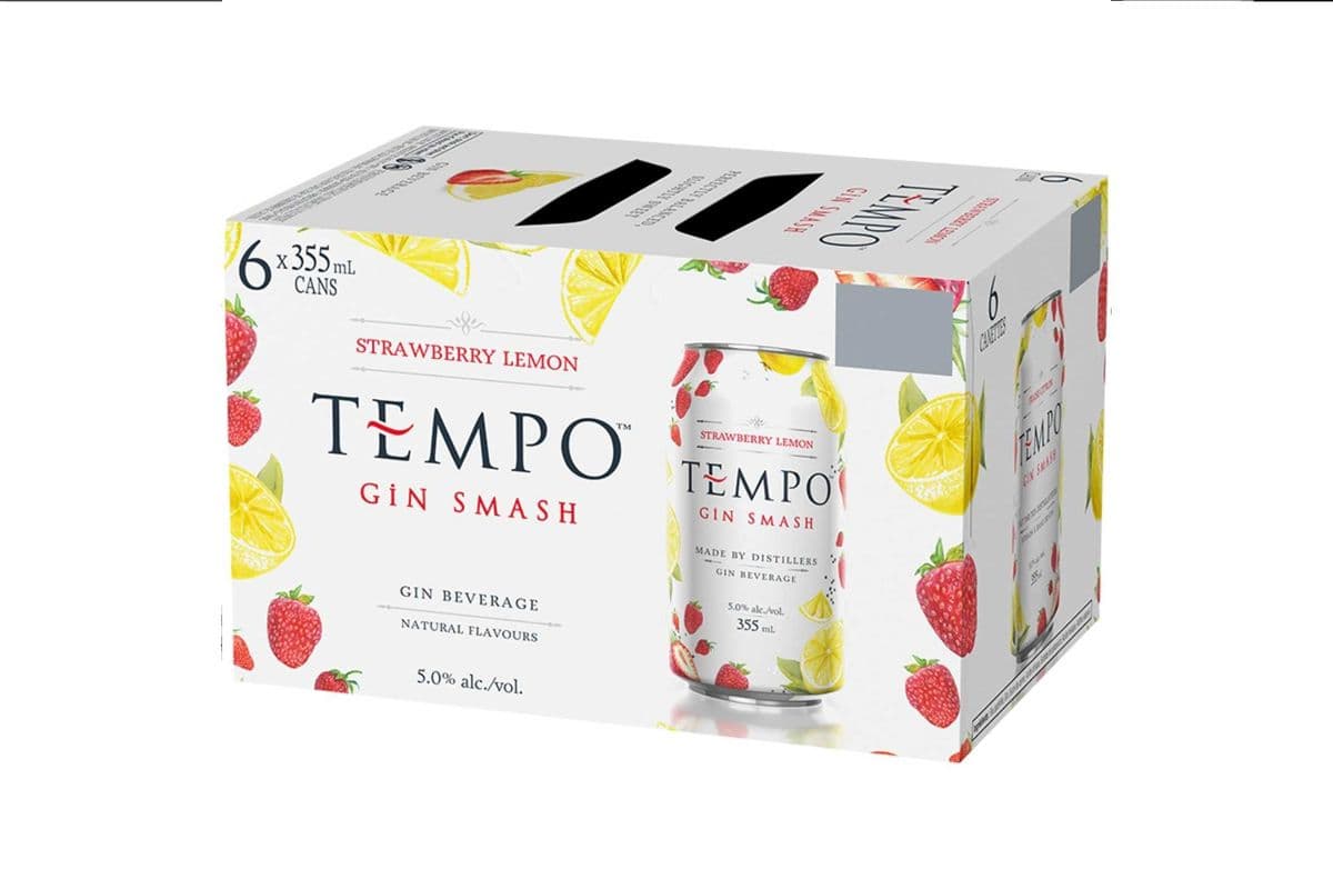 Tempo Gin Smash (Strawberry Lemon) (6 x 355 ml)