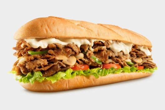 Philly Cheesesteak Sandwich and Cup Fries