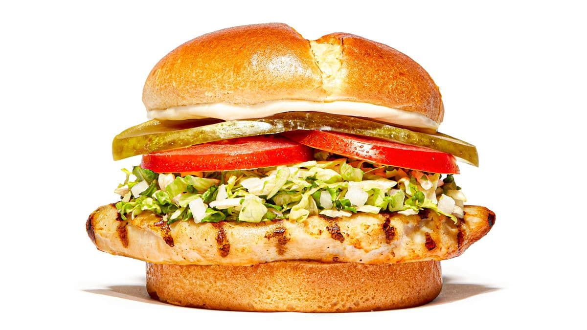 Sandwich au poulet grillé