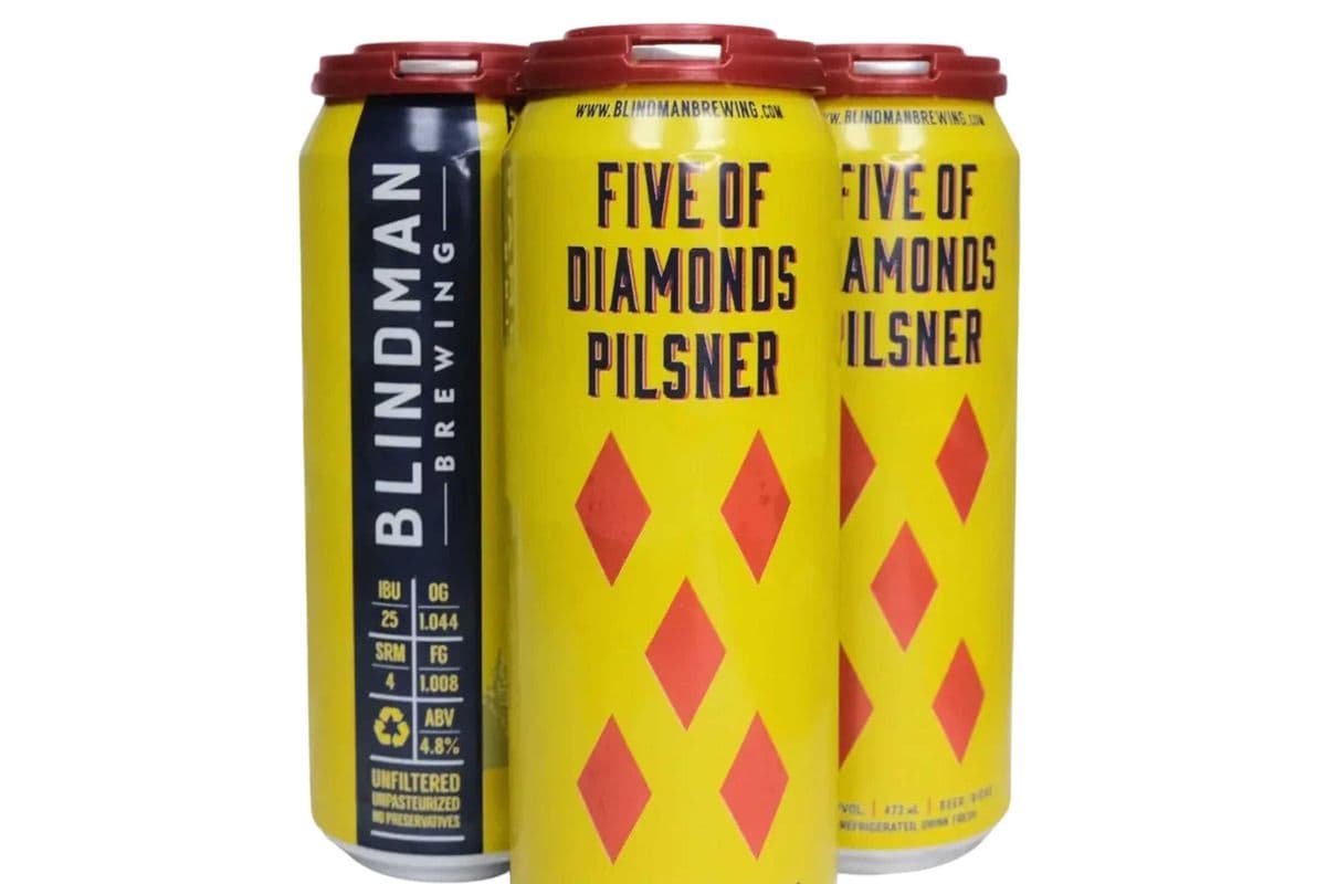 BLINDMAN FIVE OF DIAMONDS PILSNER 4*473ML (1 x 473ML)