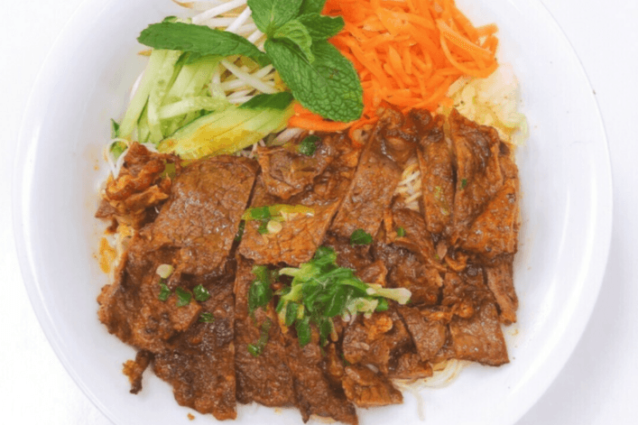 410. Vermicelli with Grilled Beef - Bun Bo Nuong