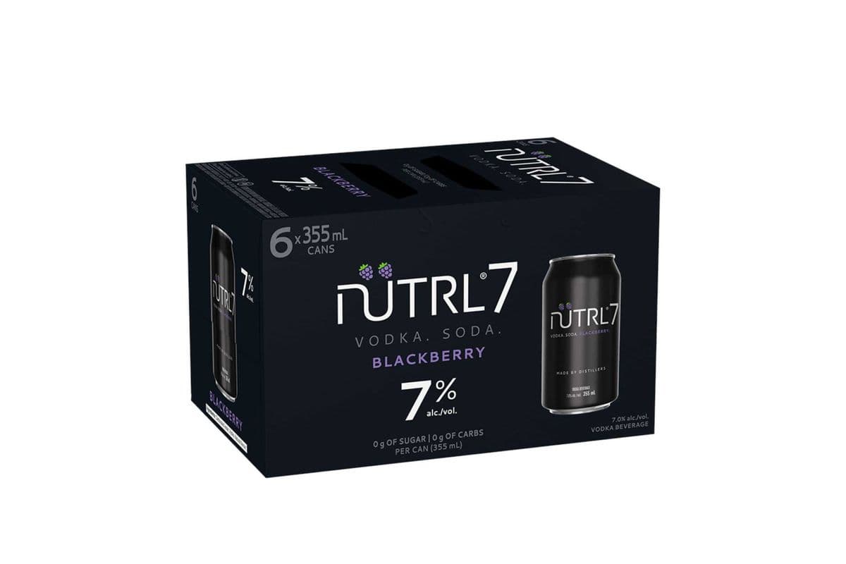 Nutrl 7 - Blackberry Vodka Soda (6 Cans) (6 x 355ml)