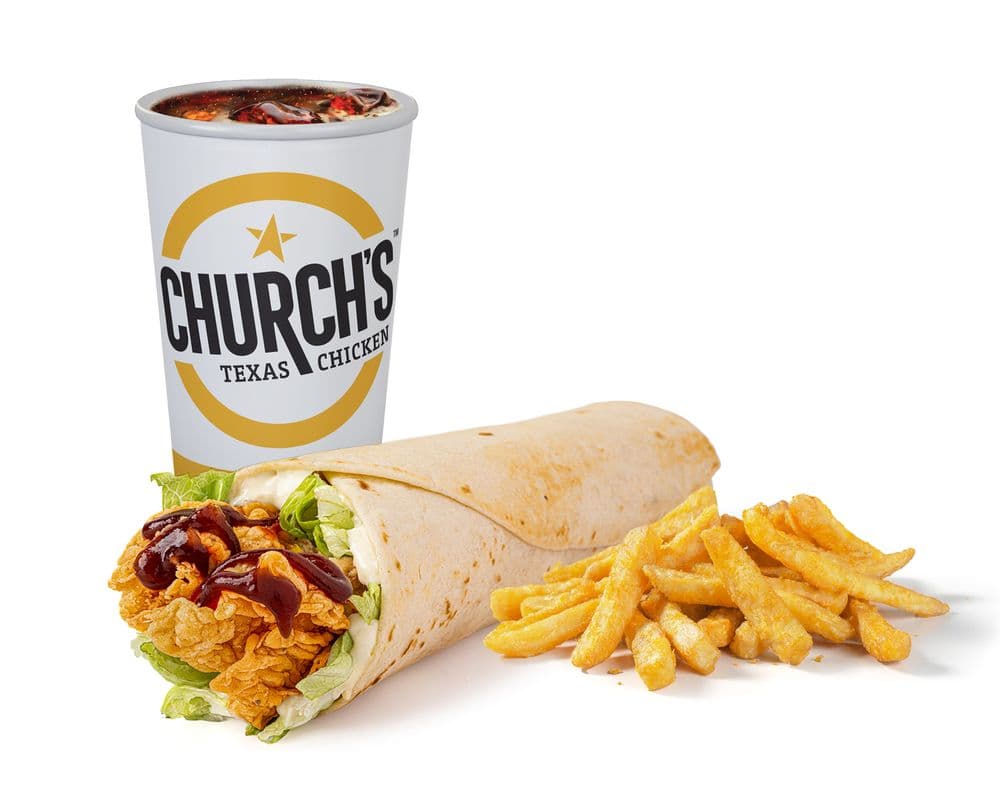 Texas BBQ Chicken Wrap Combo