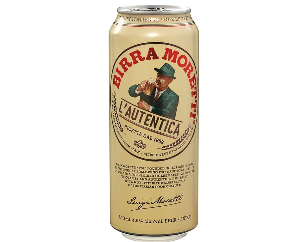 Moretti, 473mL beer (5% ABV)