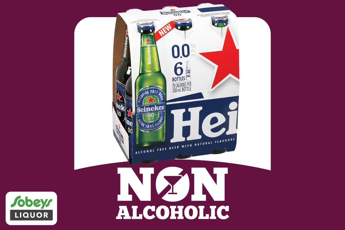 Heineken Beer 0.0% Alcohol (6 x 330 ml)