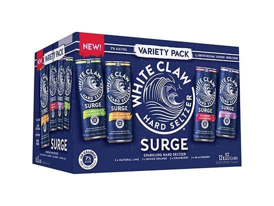 White Claw Surge Variety 12Pack, 355ml coolers (7.0% ABV)