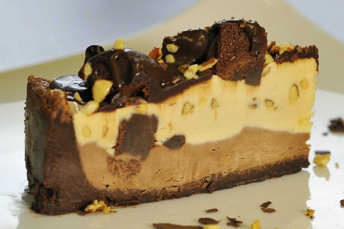 Peanut Butter Fudge Brownie Cheesecake