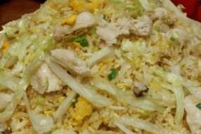 Diced Salty Fish and Chicken Fried Rice 咸鱼鸡粒炒饭