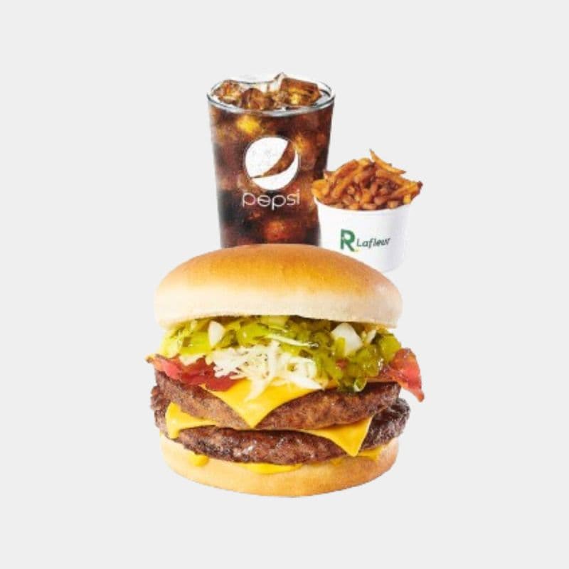 Double Cheese avec Bacon