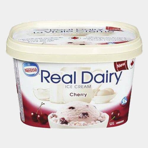 Real Dairy Crème glacée cerises (1.5L) / Real Dairy Cherry Flavoured Ice Cream (1.5L)