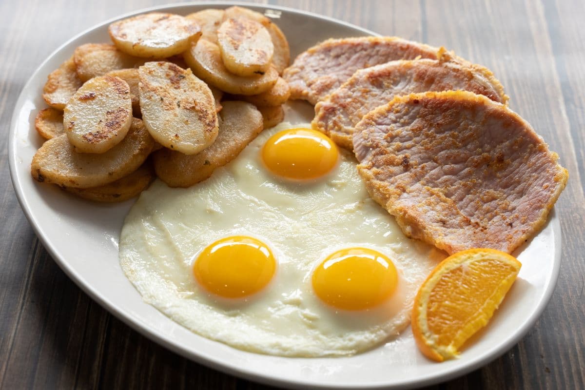 Peameal Bacon and Eggs