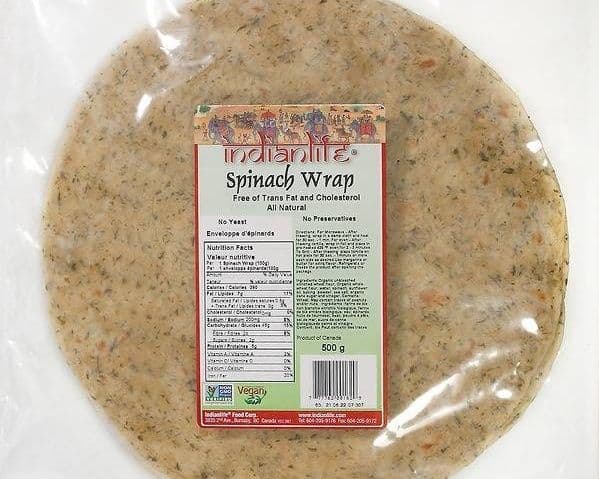 INDIAN LIFE SPINACH WRAP 500G