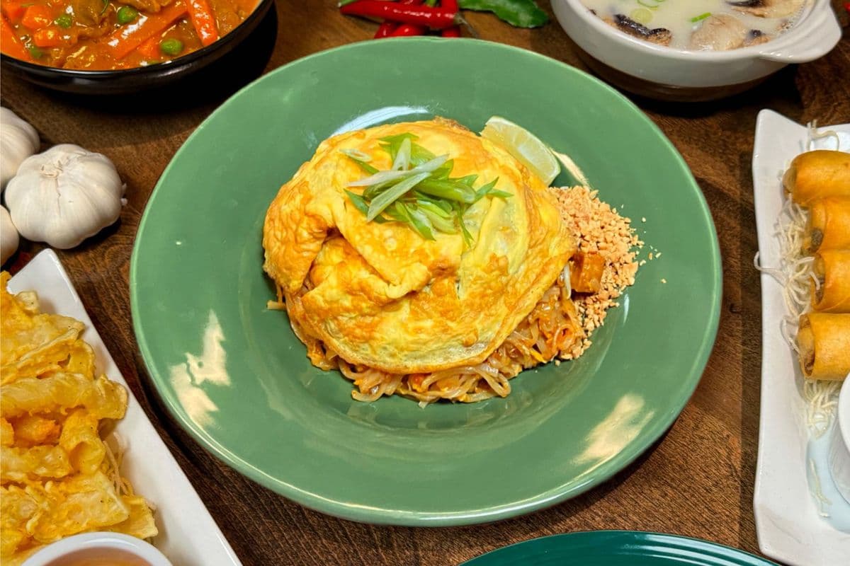 Pad Thai Wrapped In Egg
