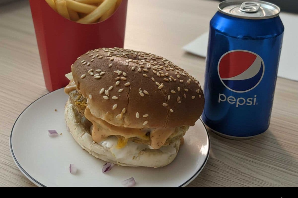 vegi burgar meal