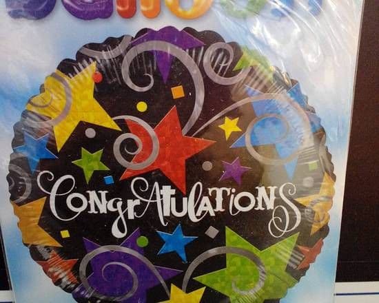 18" Round Foil Balloon - Congratulation