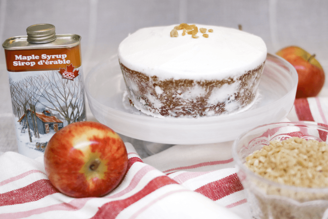 Gâteau au Pomme erable (vegan) / Maple Apple Cake (Vegan)