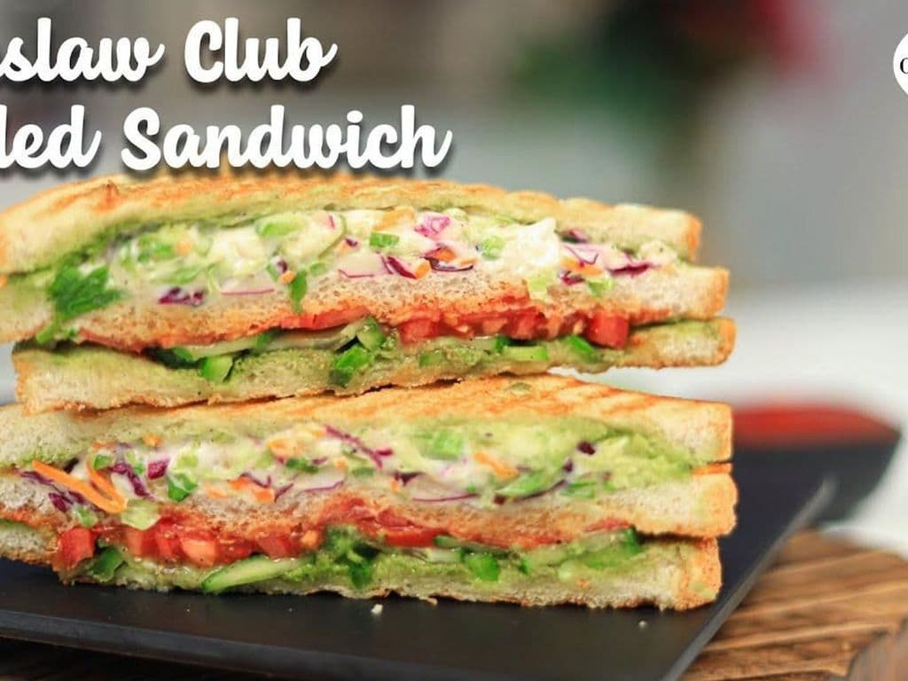 Vegetable Club Sandwich Grilled