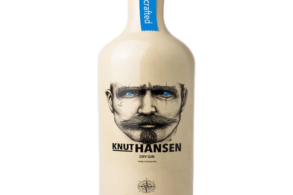 KNUT HANSEN DRY GIN 750 ML (1 x 750 ML)