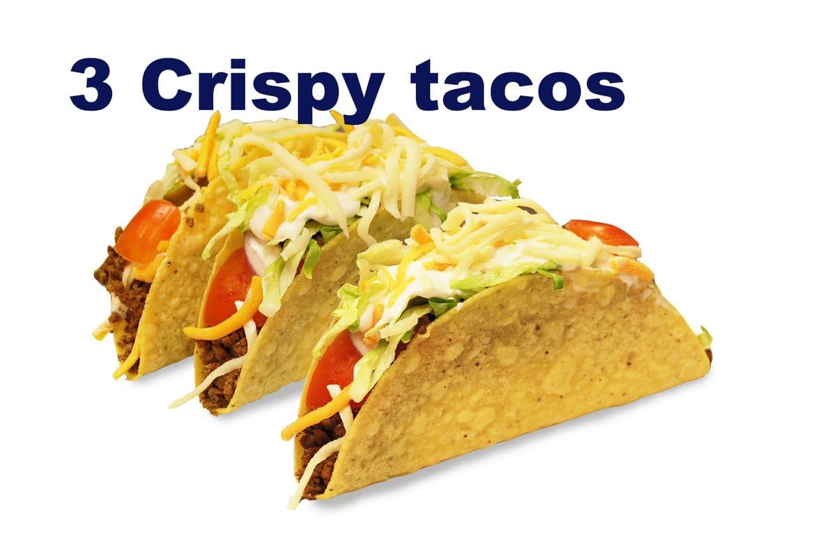 3 Crispy Veggie Tacos