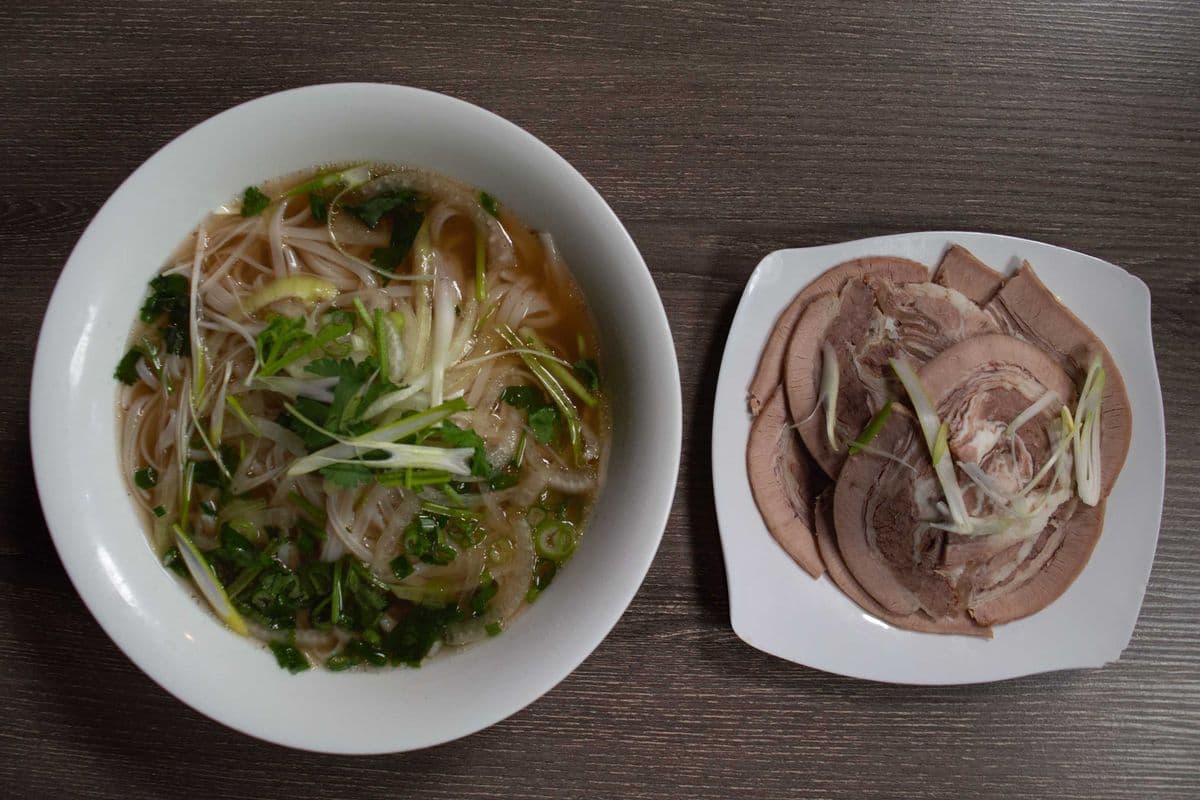 P3. Large Well Done Brisket Pho Noodle Soup
