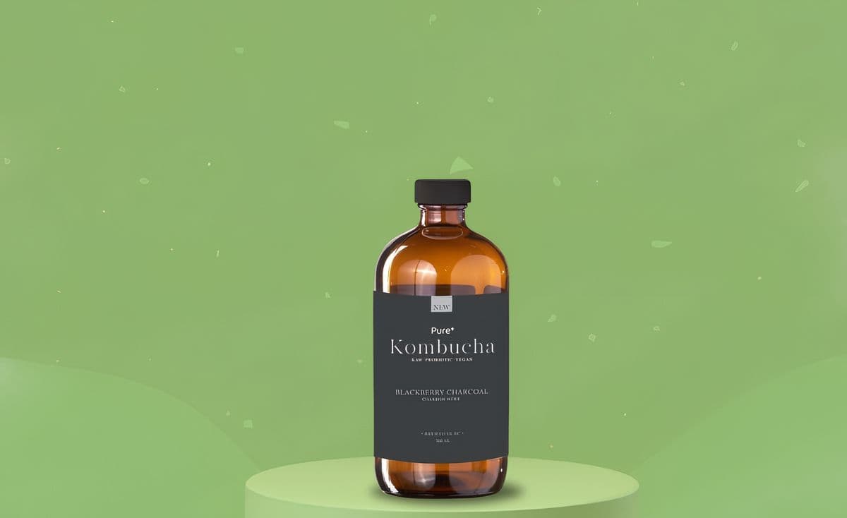 Kombucha BlackBerry Charcoal