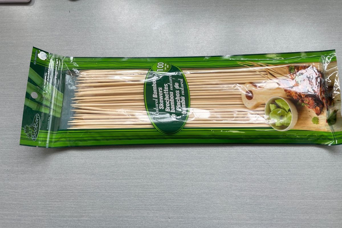 Brochette en bambou naturelle