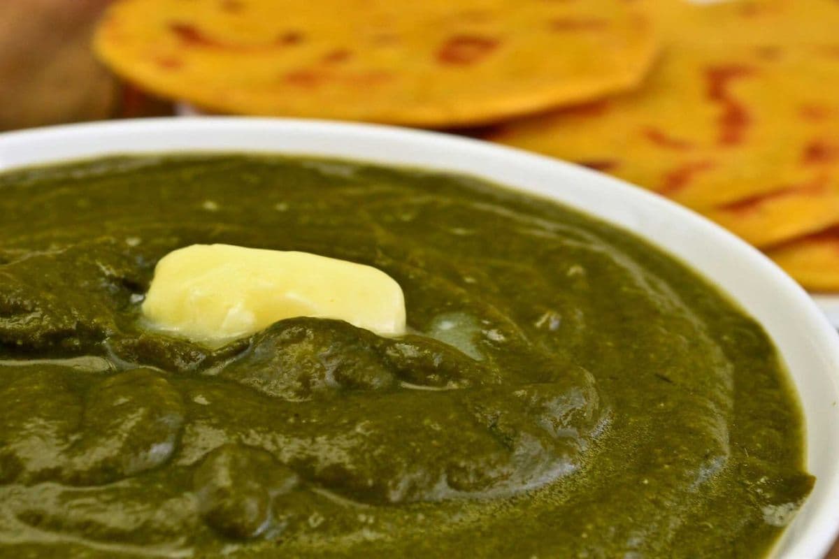 Makkai Roti and Saag w/Lassi