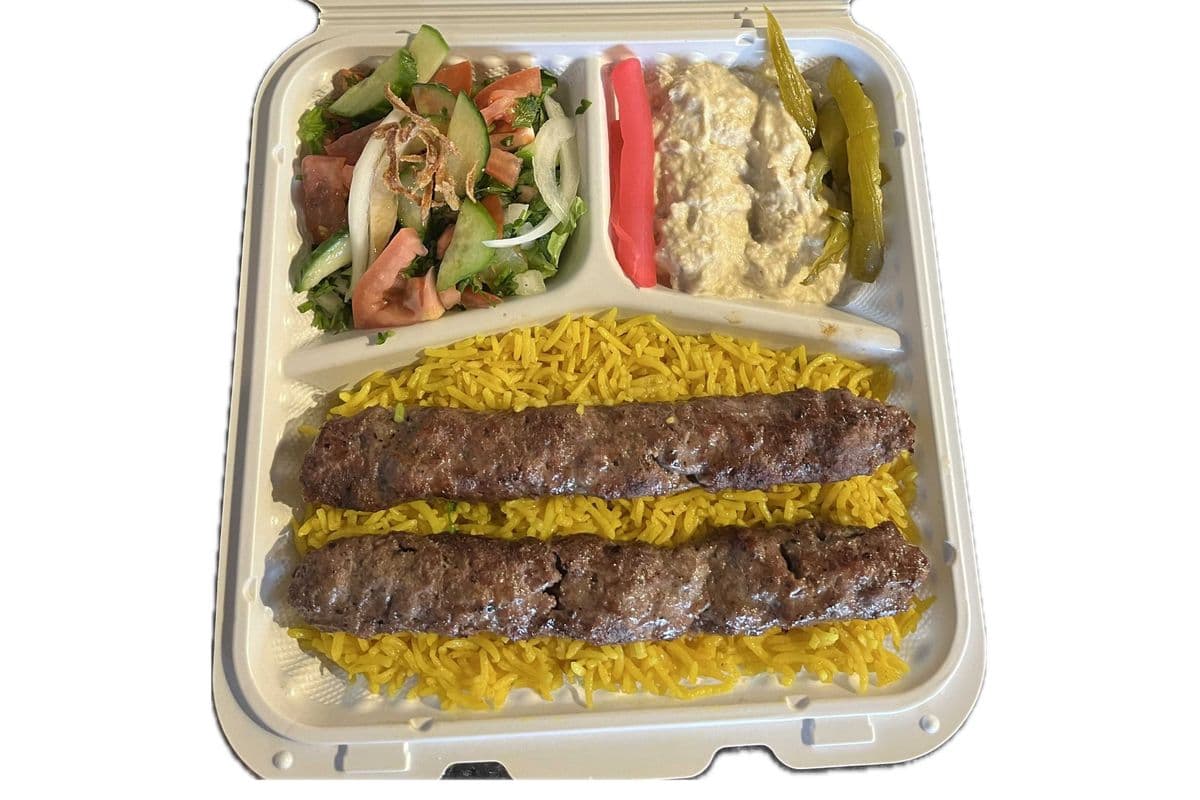 Beef Kafta Kebab Platter