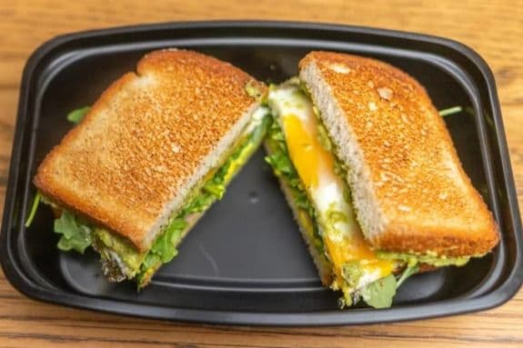 Turkey Bacon and Egger Sandwich (Gluten Free Option Available)