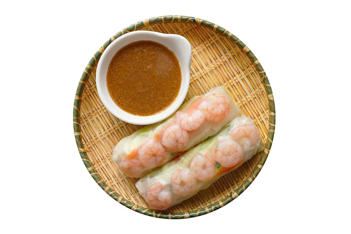 2. Shrimp Rice Paper Rolls (2 pcs)