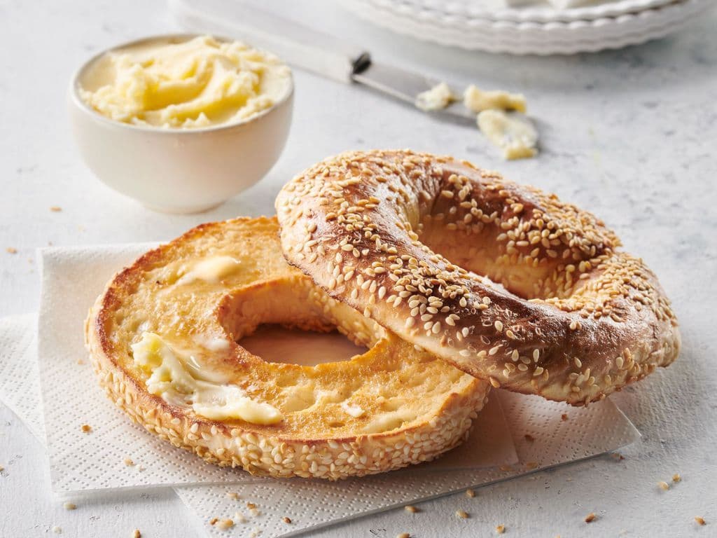 Bagel et beurre