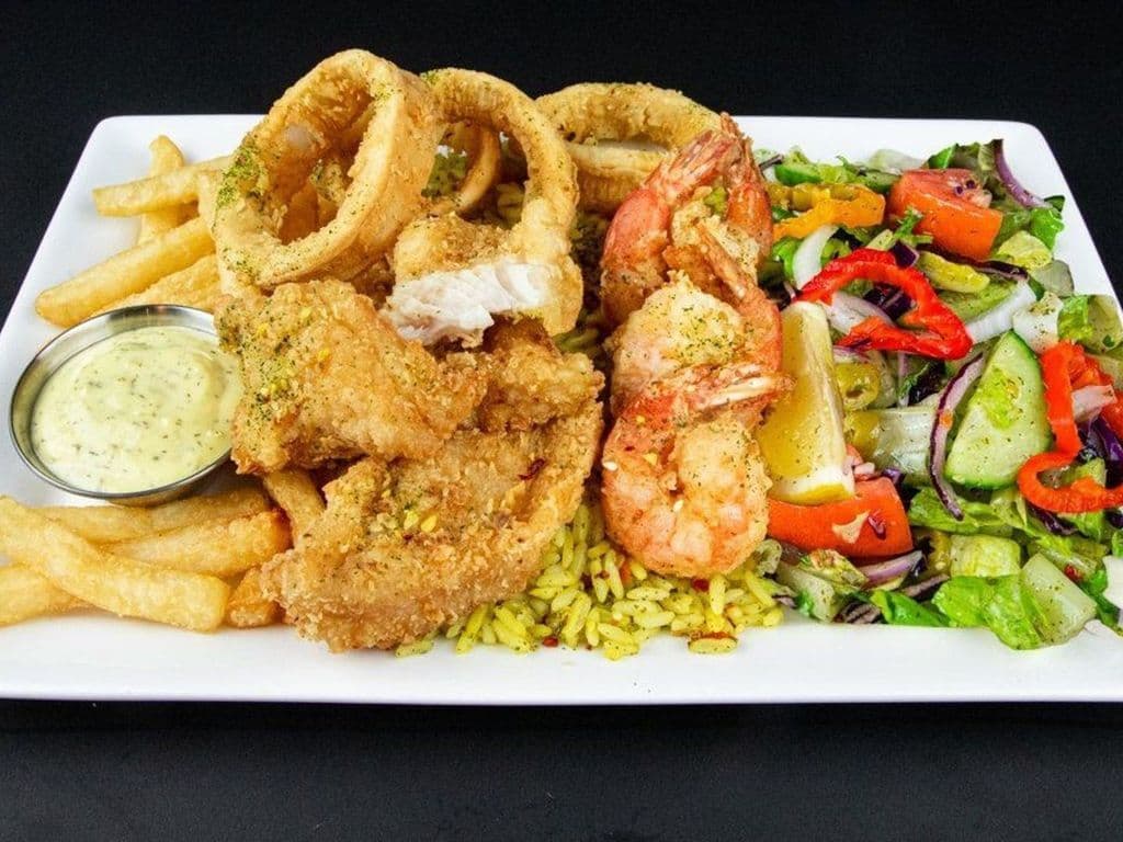 Plat Poissons Mixte Bassa / Bassa Mixed Seafood Dish
