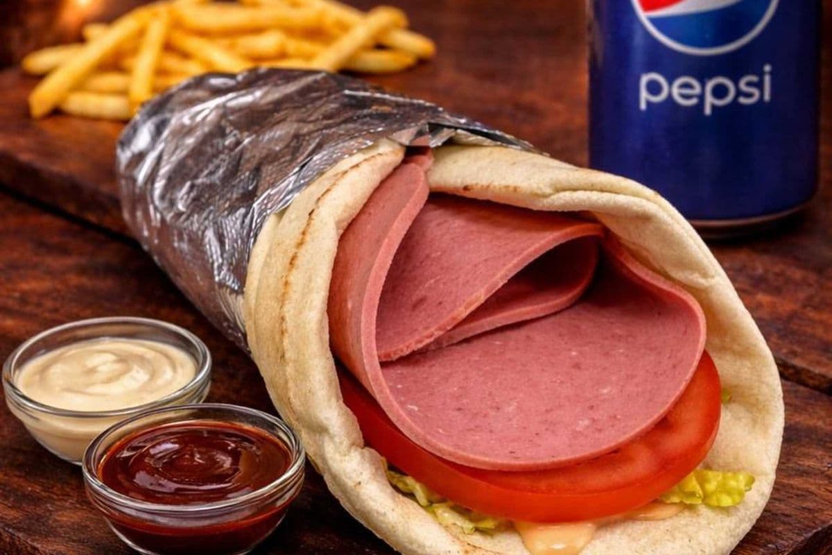 Diplo Pita Bologna de bœuf halal / Halal Beef Bologna (Trio ) ( Moyen / Medium)