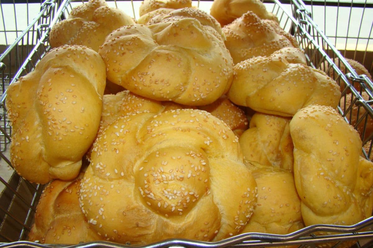 6 x Rouleau de challah rond / 6 x Round challah roll